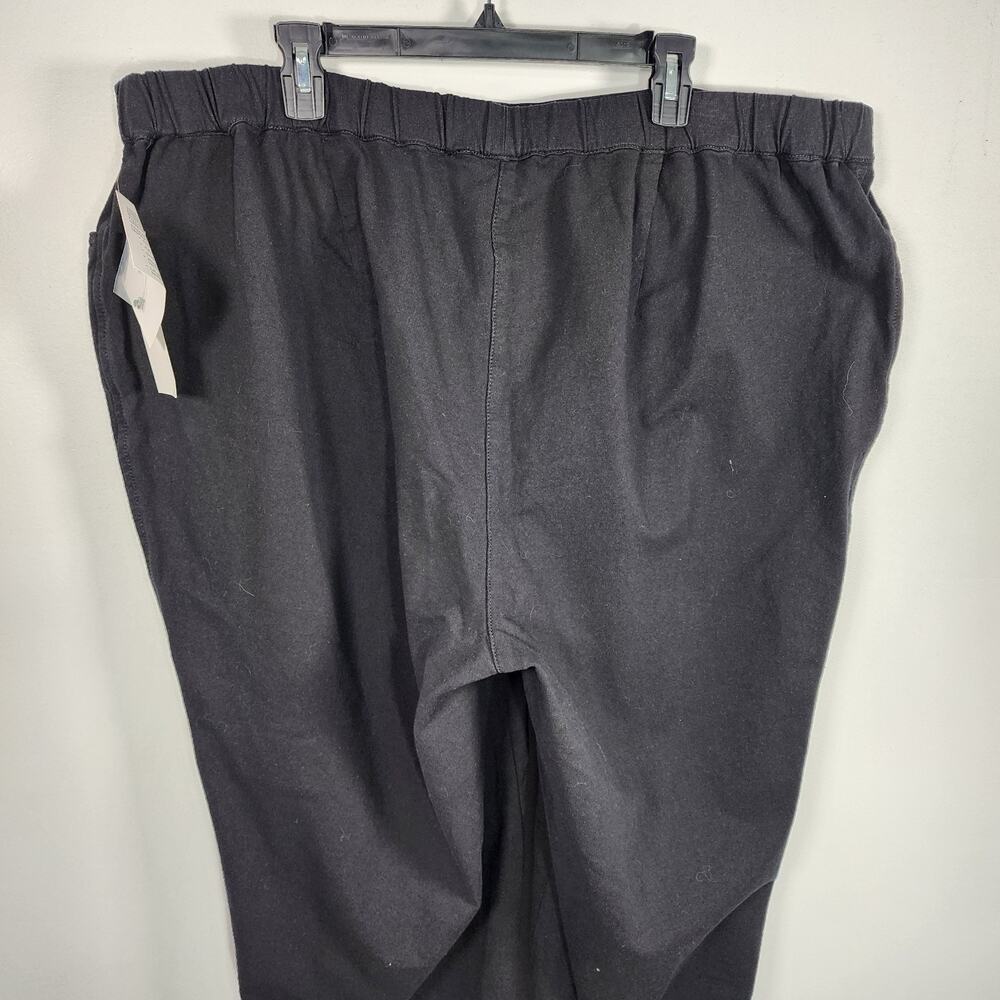 Quacker Factory Dream Jeannes Womens Zip Ankle Pants 3X Dark Knit Black A344053 - Picture 5 of 12
